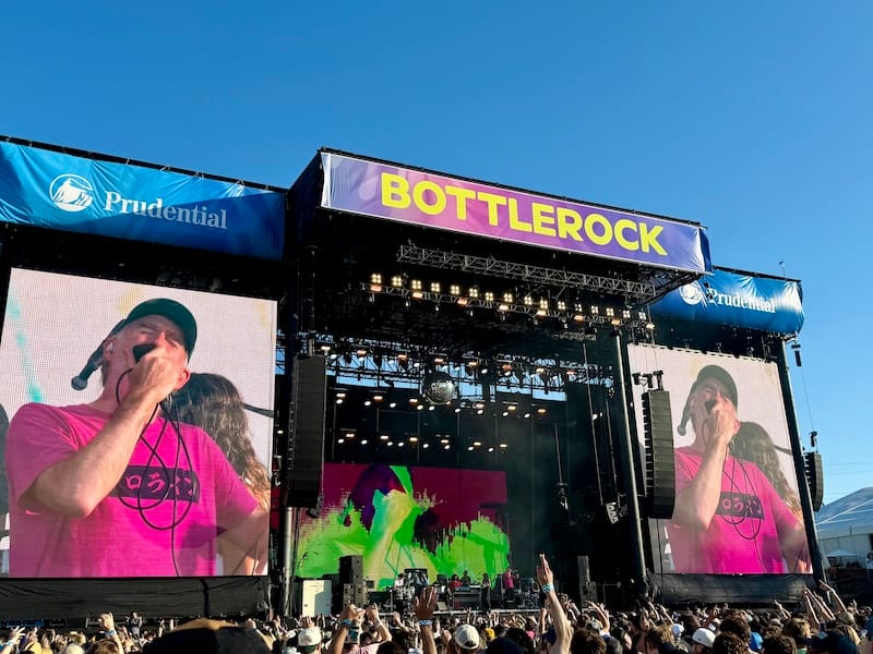 LCD Soundsystem on Saturday at BottleRock 2026. Photo: © tablehopper.com.