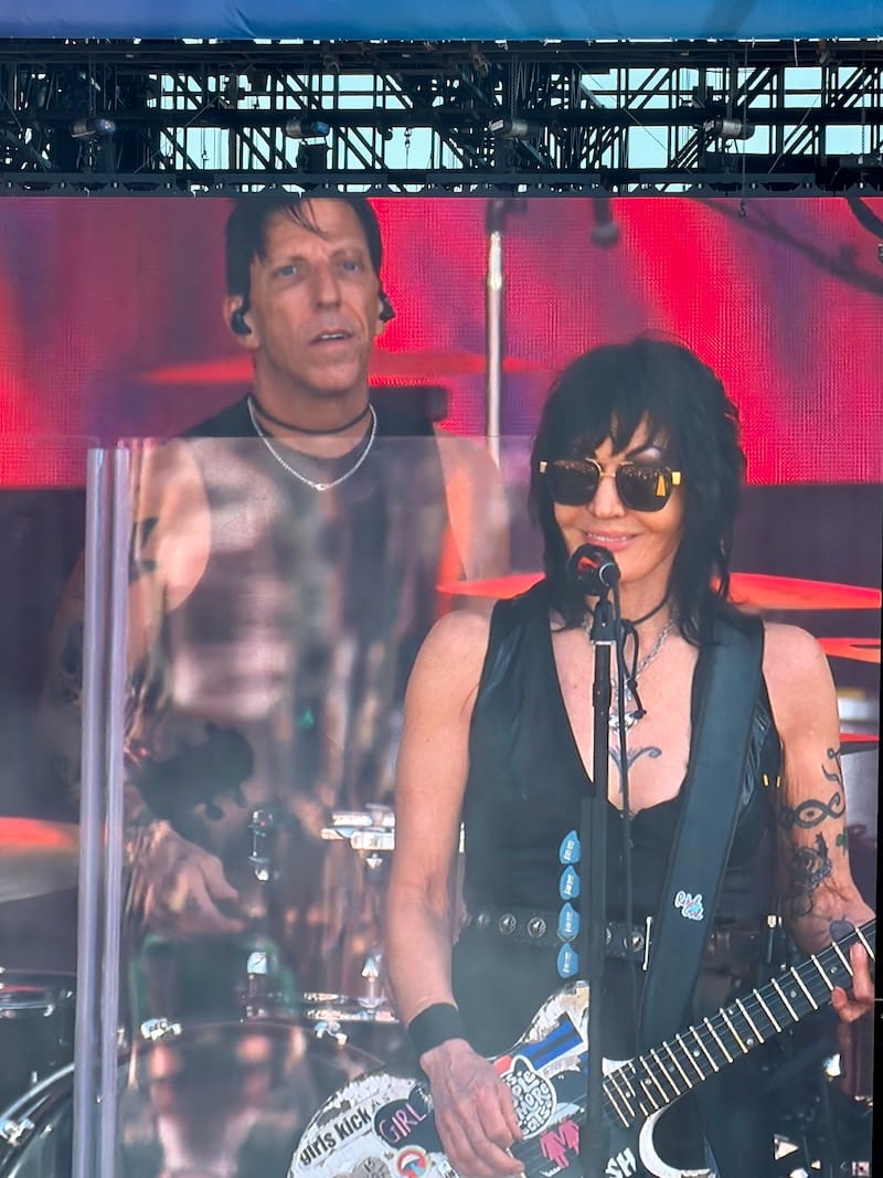 Joan Jett, you badass. At BottleRock 2026. Photo: © tablehopper.com.