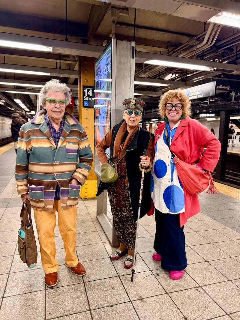 I was thrilled to spot Debra Rapaport at the 14th Street subway station. Photo: © tablehopper.com.