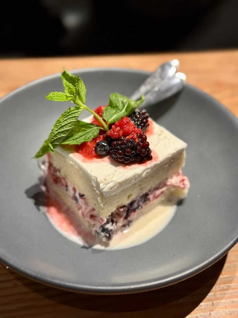 The tres leches cake from Juanita MORE! is available for one night only at Merkado. Photo: © tablehopper.com.