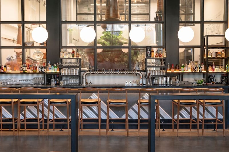 SF Brewing Co.’s 26-seat bar at the new Mission Bay location. Photo: WDS Visuals.