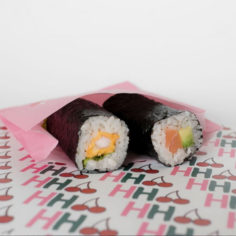 A variety of handroll fillings are in development. Instagram photo via @handrollhawker.