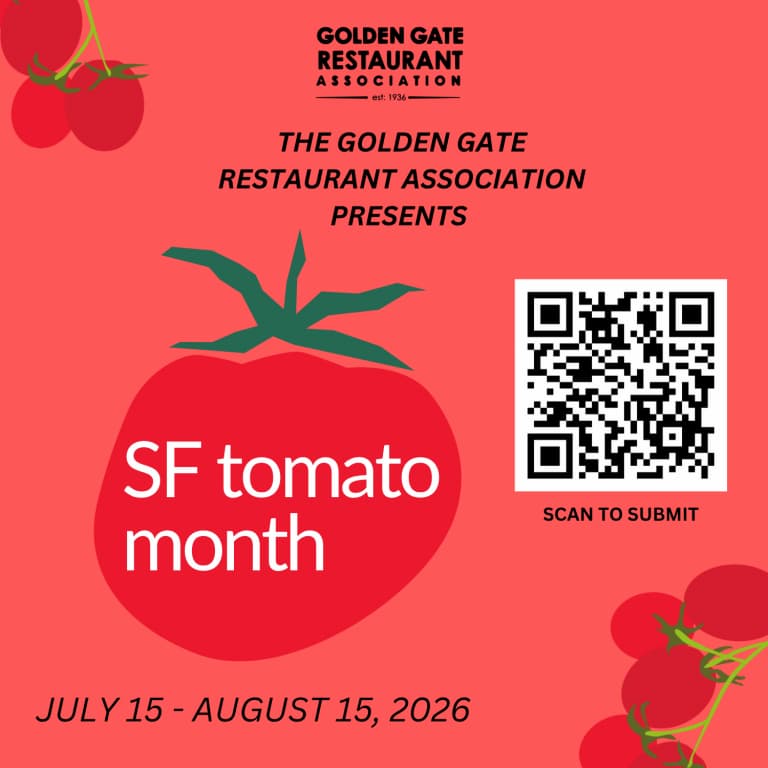 Scan the SF Tomato Month QR code above to fill out the form and enter the raffle!