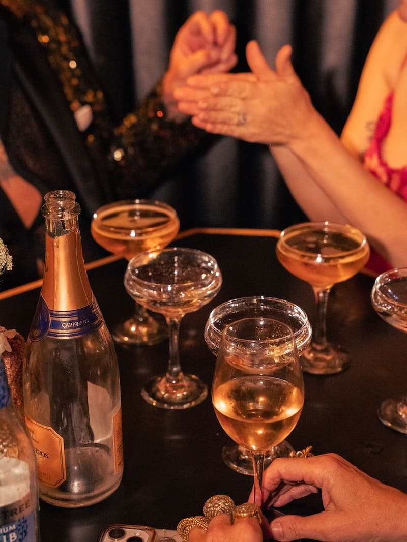 How we ended the night (late): with Domaine Carneros Cuvée de la Pompadour Brut Rosé. Photo: Ashley Rose Conway—Craft & Cocktails.