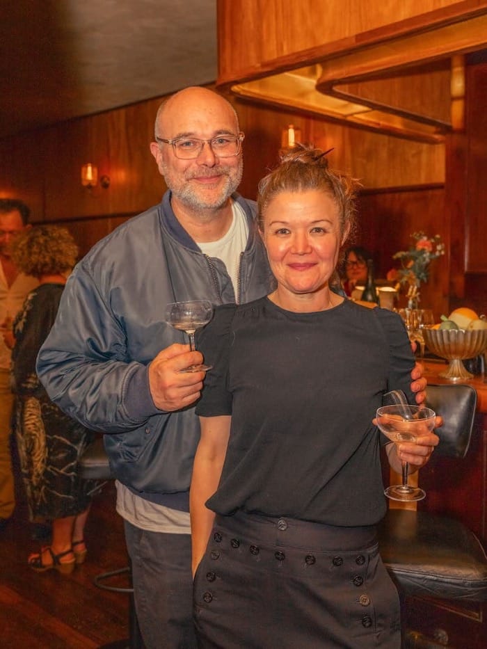 Here’s to 10 and 20! Ron Boyd and Kim Alter (Nightbird, Linden Room) came by Vent’Anni after service, and guess who’s cohosting tablehopper’s next anniversary shindig?! Photo: Ashley Rose Conway—Craft & Cocktails.