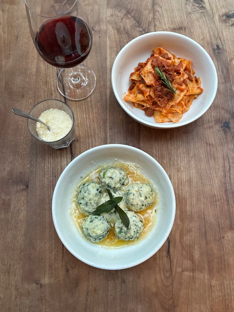 A couple of Pazzia’s wonderful pasta dishes are available on their debut menus for SFRW. Photo courtesy of Bureau Jules.