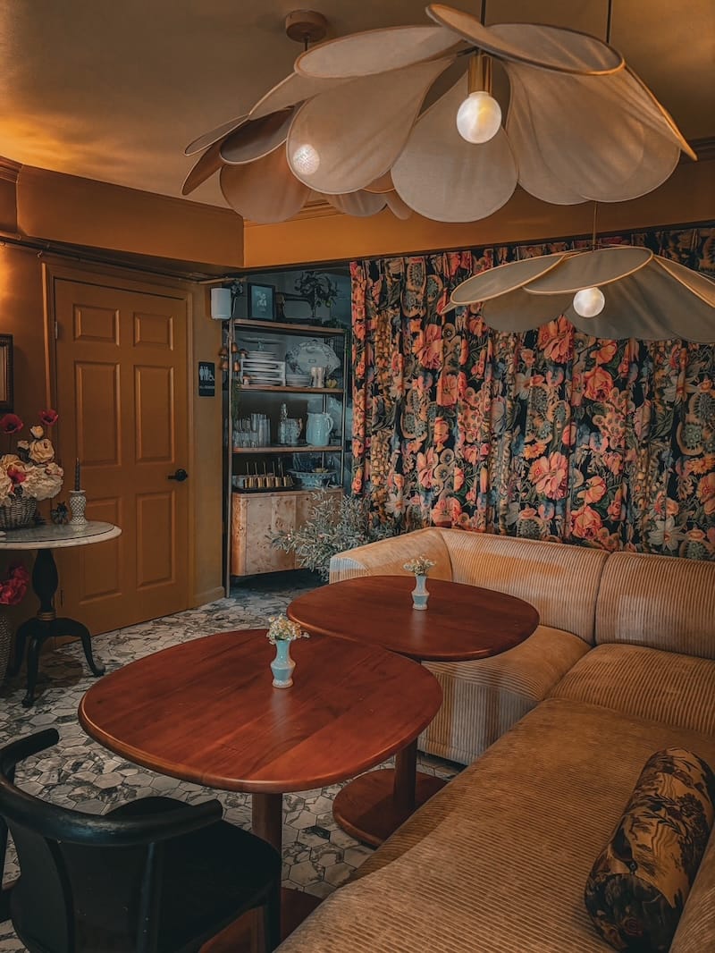 A cozy corner at the new Flour & Branch in South Park. Photo courtesy of Flour & Branch.