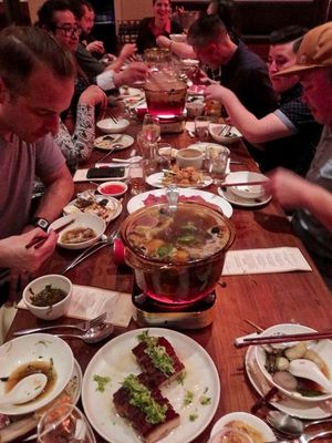 This week's tablehopper: spring forward, fall down.