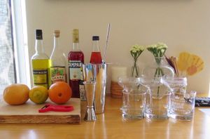 This week's tablehopper: up and down.