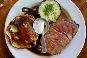 This week's tablehopper: on a steak out.