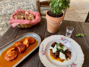 This week's tablehopper: my big fat Greek trip.