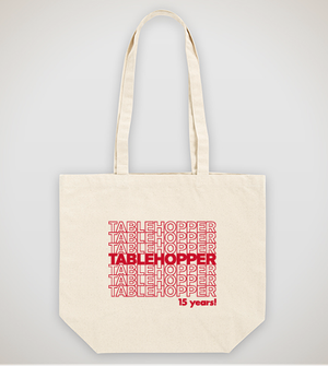 This week's tablehopper: it's in the bag.