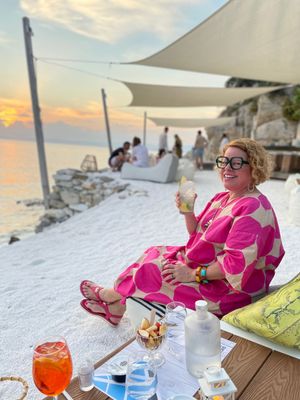 This week's tablehopper: Grecian formula.