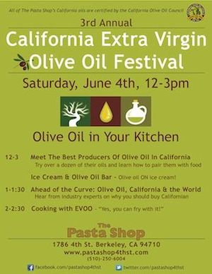 Taste and Learn at the Pasta Shop's Festival of California Extra Virgin Olive Oil