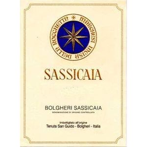 Tenuta San Guido: Sassicaia  Dinner at Spruce