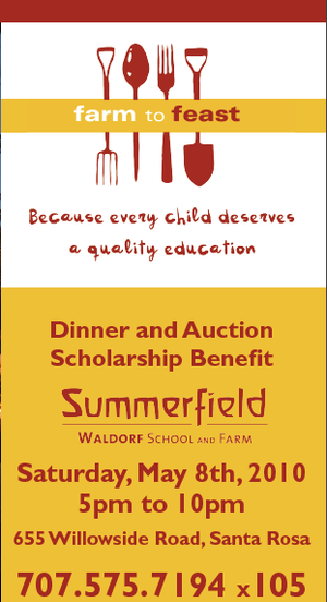 Farm to Feast in Santa Rosa on May 8th