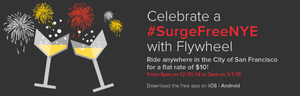 $10 Rides in SF! No Surge Rates on New Year's Eve! Party Time! 