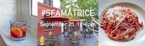 Don't Miss This SUNday's Italian Fundraiser for Earthquake Relief, #SFAMATRICE at 54 Mint!
