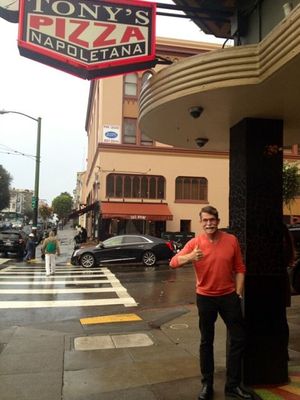 Captain Movember at Tony's, All Over Town