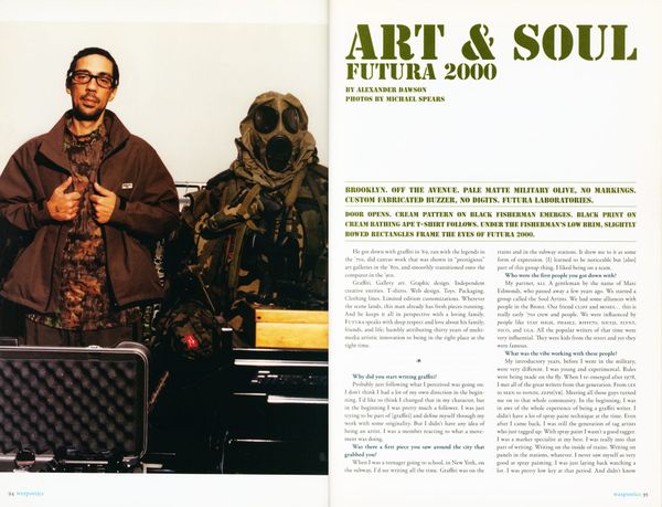 'Art & Soul: Futura2000' - Waxpoetics Vol. 6 Fall 2003