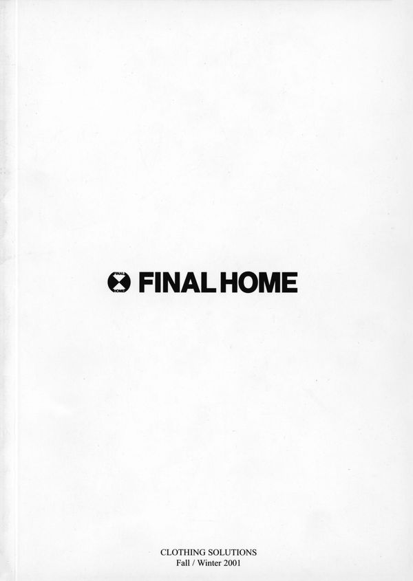 Final Home A/W 2001 Lookbook