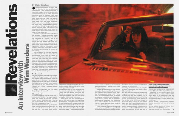 Sight & Sound April 1992 - 'Revelations - An interview with Wim Wenders'