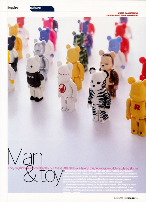 'Man & Toy' Esquire December 2003