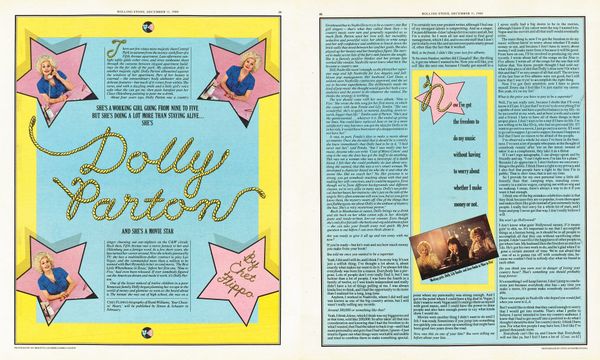 ‘Dolly Parton - And She’s A Movie Star’ - Rolling Stone December 11th 1980