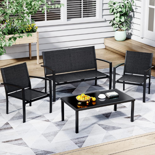 Greesum 4 Pieces Patio Furniture Set
