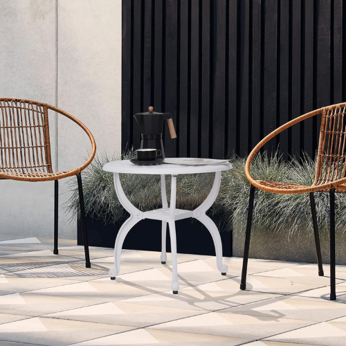 JARDIN DE CENTENNIAL Cast Aluminum Outdoor Side Table