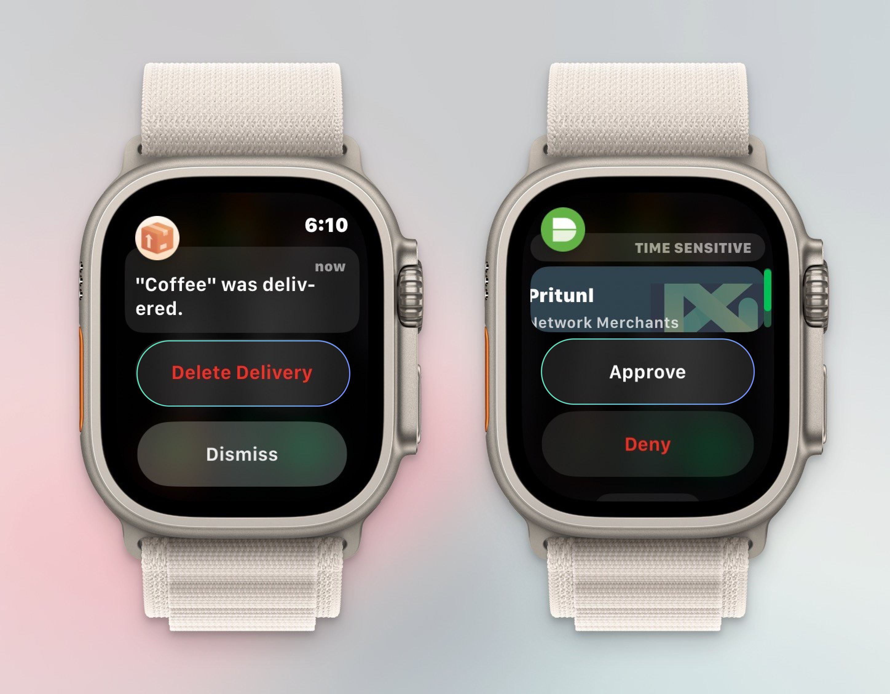 This also implies double tap could perform destructive actions
