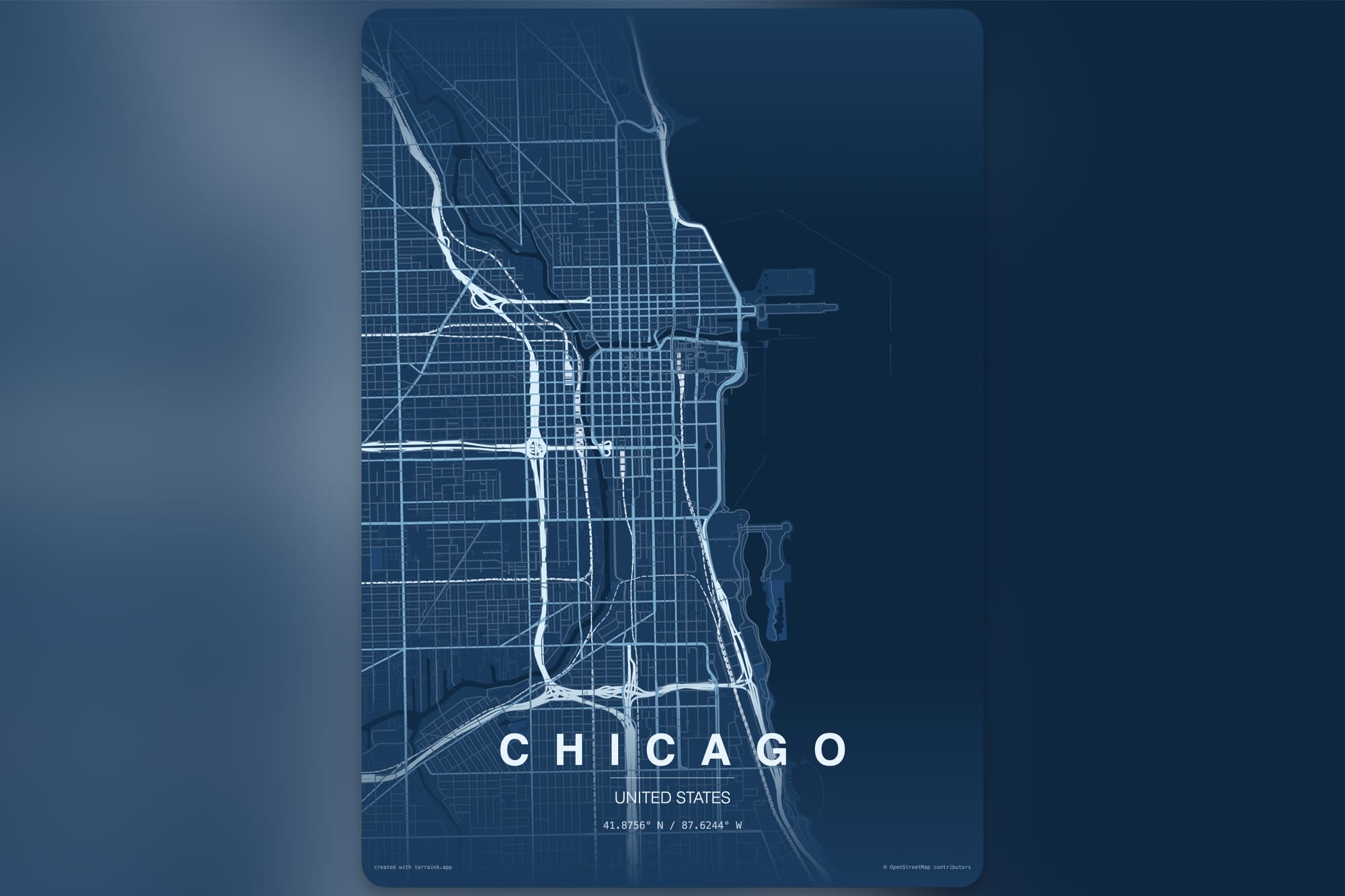Terraink makes rad maps on demand