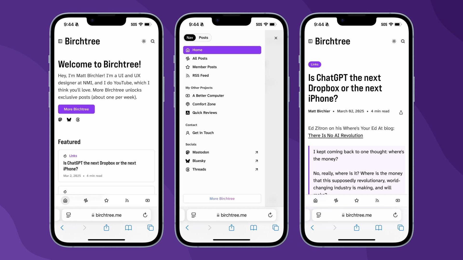 Birchtree's new look