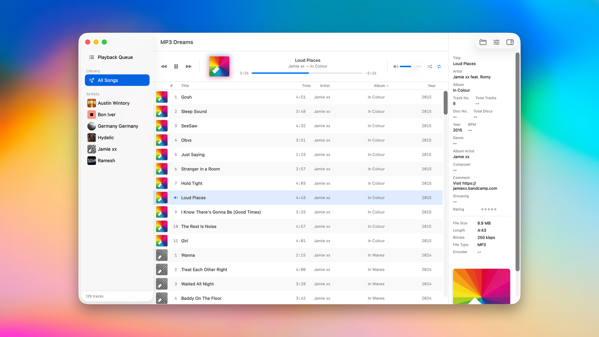 Micro app 5: MP3 Dreams