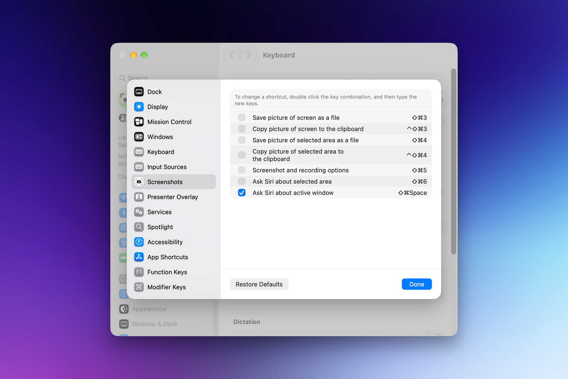 Disable the god damned Siri shortcut on Golden Gate