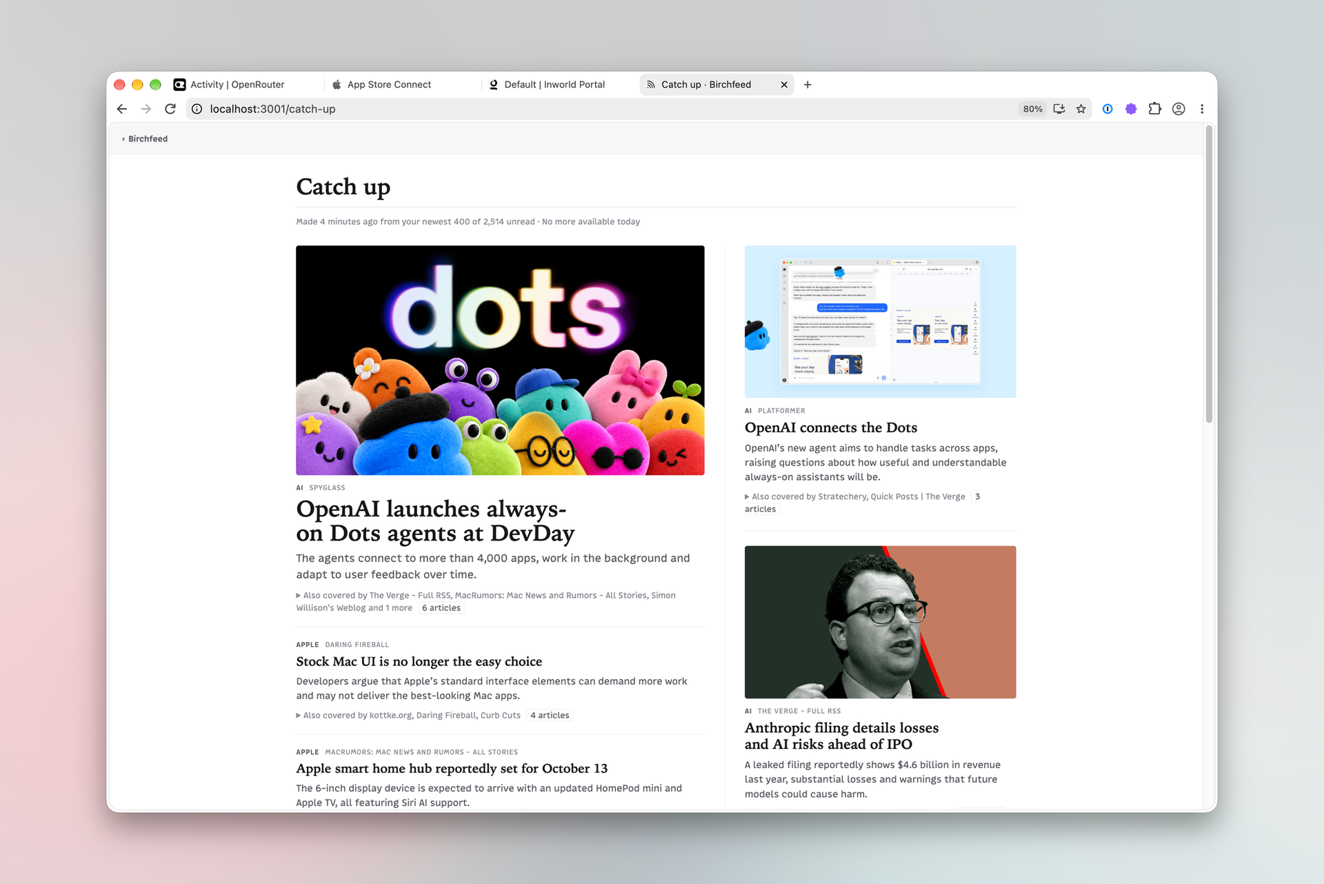 Birchfeed can be your front page of the internet