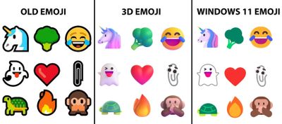 Microsoft's Walk Back on 3D Emoji is Just More of the Same (marketing assets vs the actual UI)