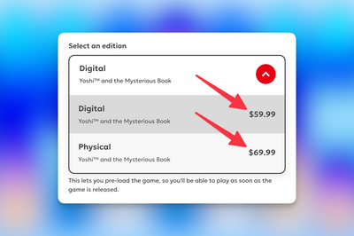Nintendo's digital games will be cheaper than physical