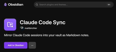 Micro app 18: Claude Code Obsidian sync