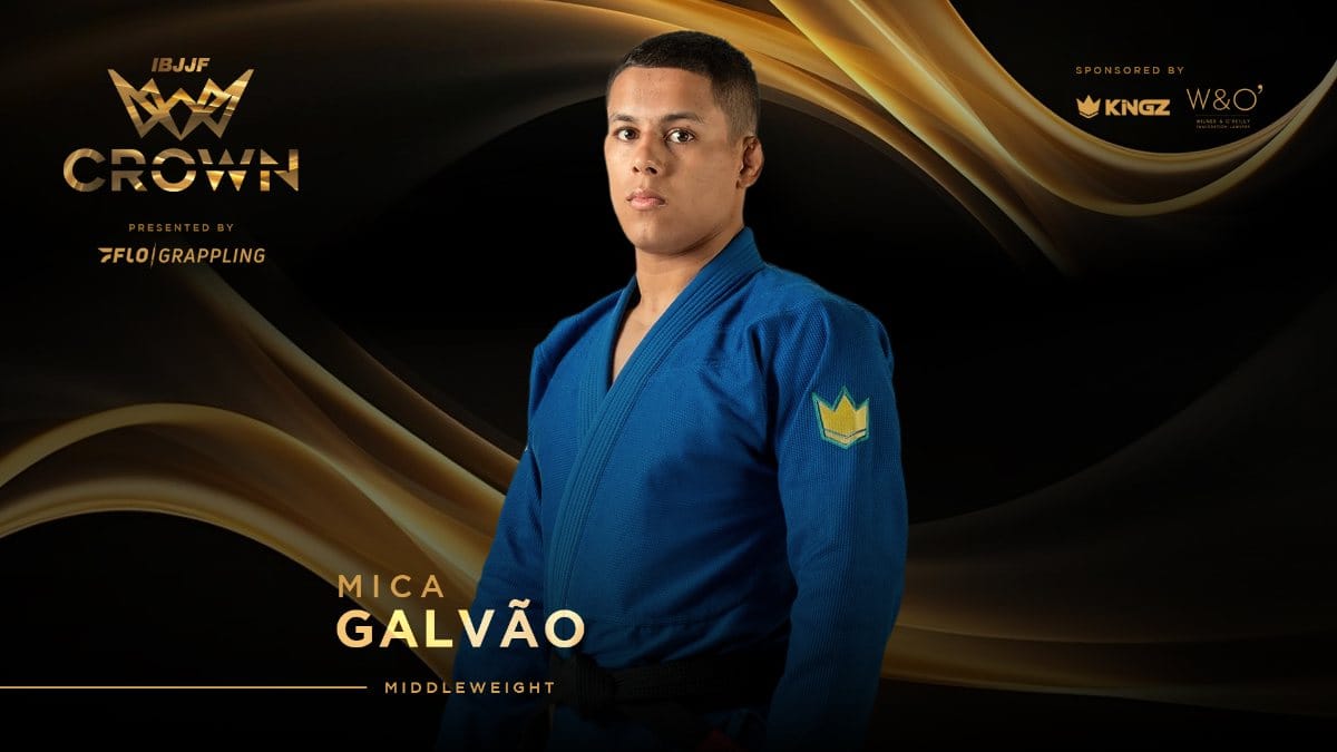 IBJJF Crown 2026 artwork for Mica Galvão