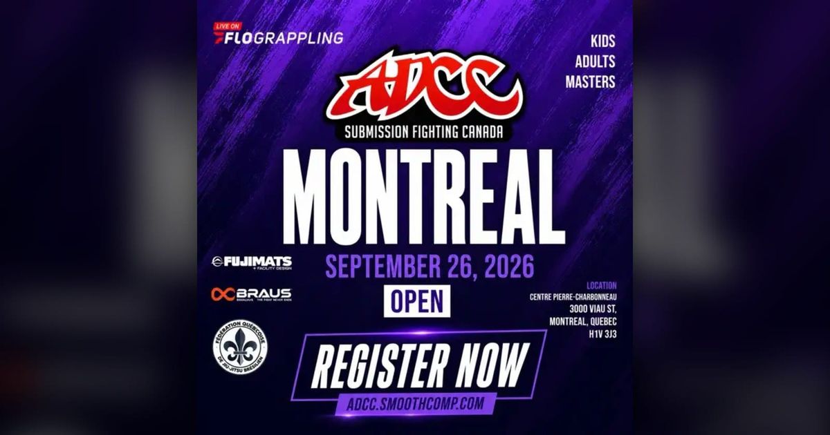 Official ADCC Canada Montreal Open 2026 poster