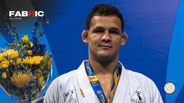 Fellipe Andrew on the World Championship podium with his medal