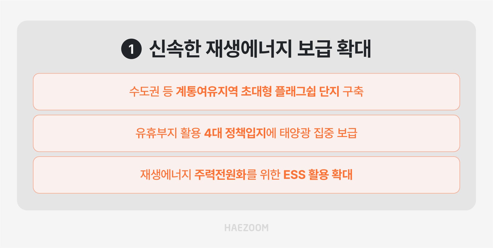 제1차 재생에너지 기본계획 요약
