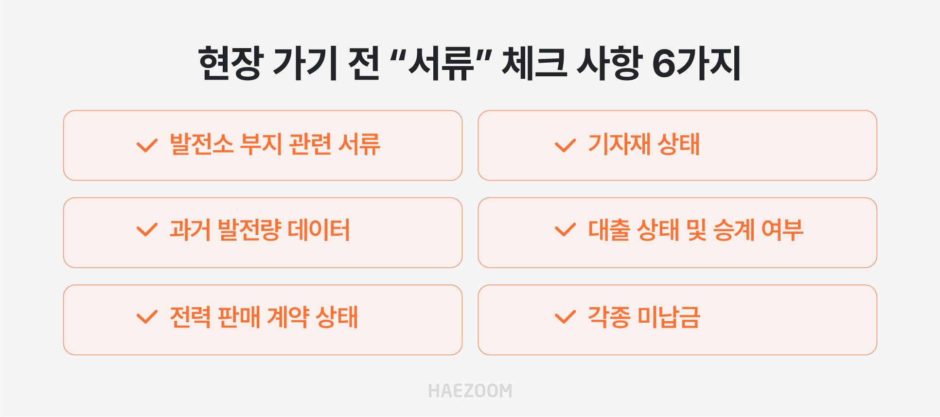 태양광 매매 서류 확인 사항 - 발전량 데이터 및 전력 판매 계약 승계 여부 점검 등