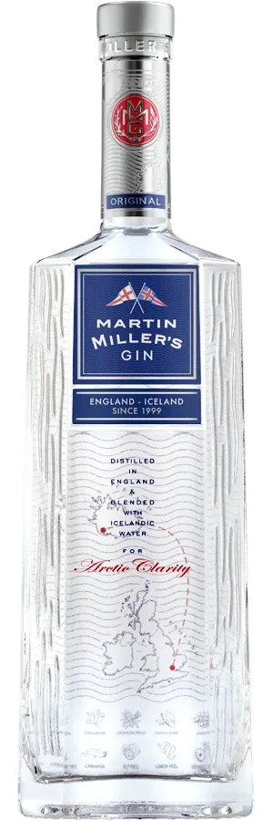 A bottle of Martin Miller's Gin