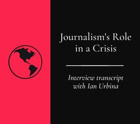 Transcript: Journalism's Role in a Crisis post image