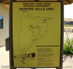 Painted Hills Map