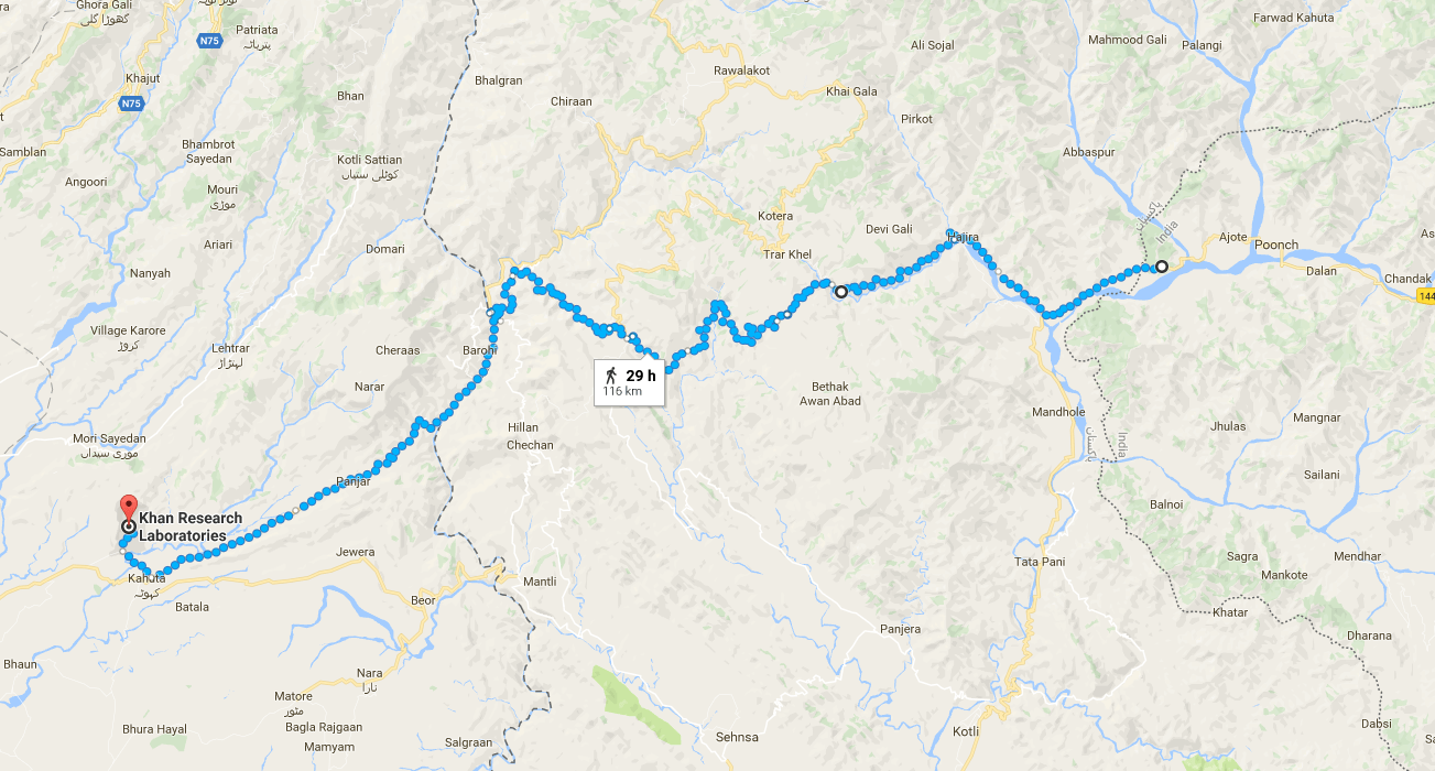 Kahuta Nuclear Plant from India