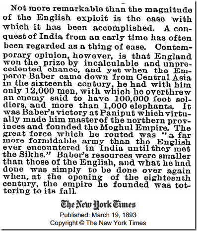 NYT - Indian conquest NYT - Indian conquest