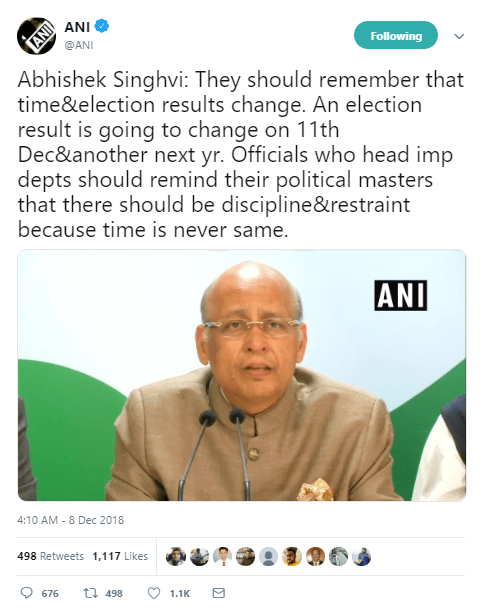 Singhvi threat to bureaucrats